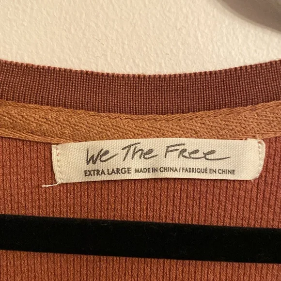 Free People Autumn Combo Long Sleeve Top Size Extra Large - Picture 7 of 10